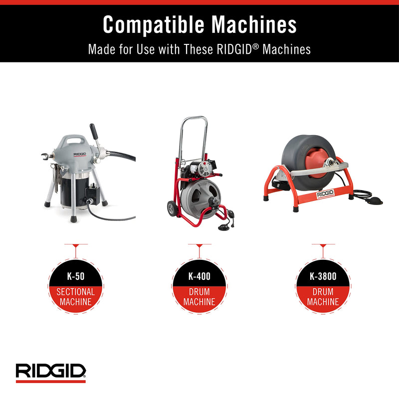 RIDGID 52822 Model T-232 H-D 3" "C" Cutter Cable Coupling Drain Cleaning Tool