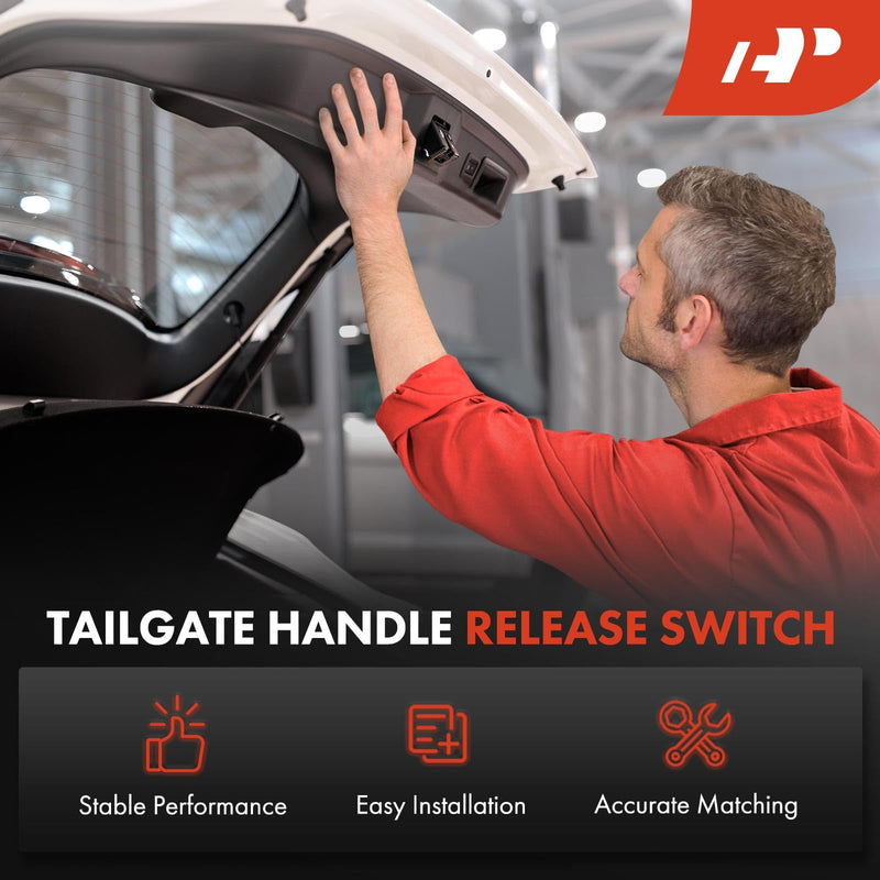 A-Premium Tailgate Handle Release Switch Compatible with Ford Focus 2015 2016 2017 2018, Rear Side