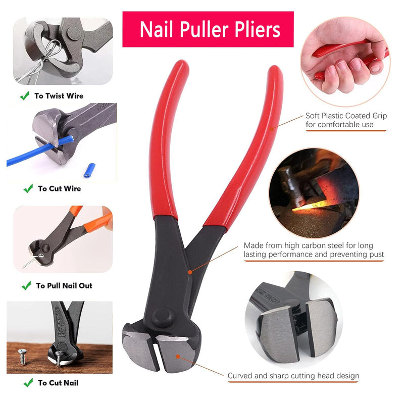 4pcs Upholstery Staple Remover Tool,Nail Remover Tool With Nail Puller Pliers Tack Puller, Staple Remover,Staple Puller Remove Nails From Furniture Floor Wall Wooden Case Picture Frame 1