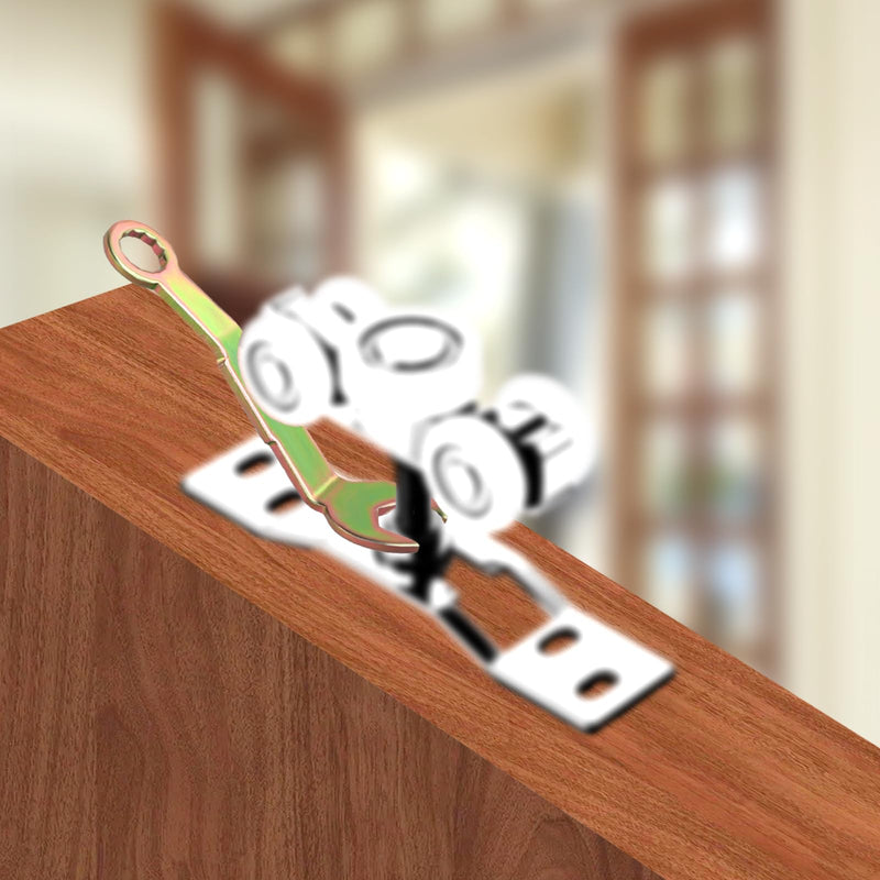 2pcs N7164 Bi-Fold Closet Door Pivot Adjustment Angled Tools Set, RV Pocket Door Adjusting Wrench Fits for Johnson 3/8 Open Adjustment Wrench Door Hardware
