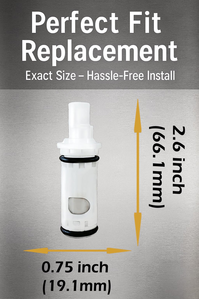 ALITZ 1224 / 1224B Faucet Cartridge Replacement 2-Pack for Moen Two-Handle Faucets & Tub Showers, Fix Leaks, Hot & Cold Water, Smooth Rotation