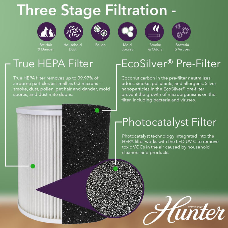 Hunter H-HF450-VP Filter Value Pack with EcoSilver Pre-Filter for HP450UV
