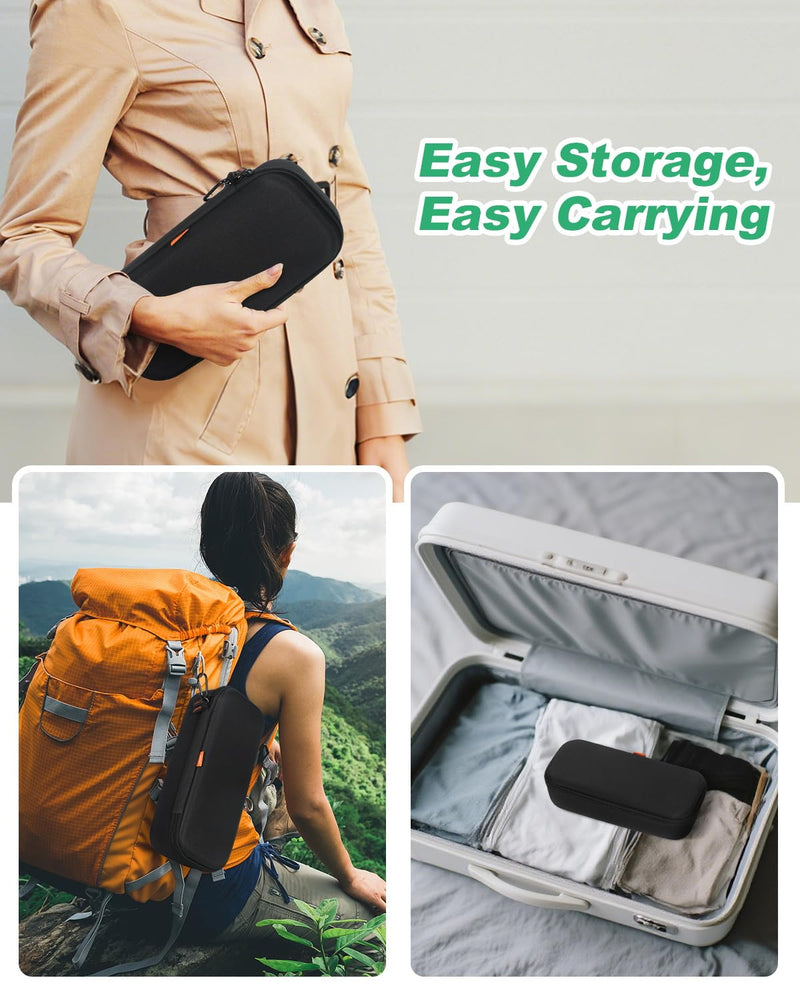 Shockproof Stethoscope Case for 3M Littmann Classic III/Cardiology IV Diagnostic/MDF Acoustica Stethoscopes - Hard Stethoscope Bag Large Travel Carrying Case for Medical, Doctor, Nurse Accessories Black XL - 12.0" L x 5.7" W x 3.5" H