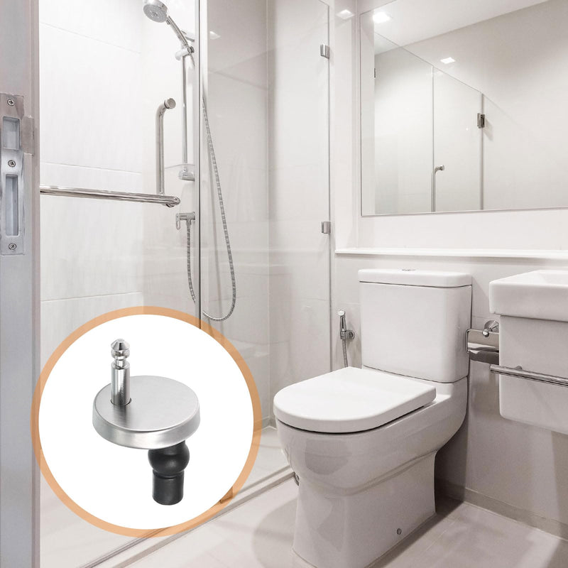uxcell 4Pcs Toilet Seat Hinge Fixings, Quick Release Top Fix Nuts Screws Hole Fittings, Expanding Rubber Screw Toilet Seat Hinge Replacement with 45mm Base 4