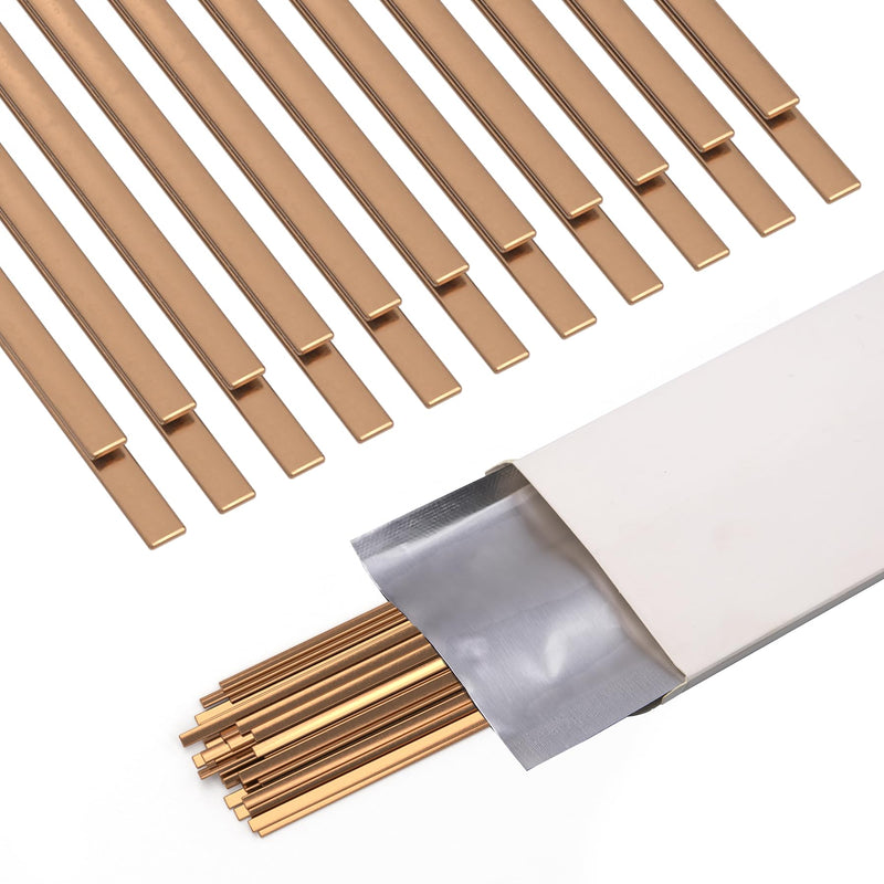 Brazing Rods,15% Silver Welding Rods 40 Sticks AWS BCuP-5 lder Copper Flat Brazing Alloys for HVAC, Air Conditioning, Electrical,Refrigerator 40PCS,BCup-5,15% Silver