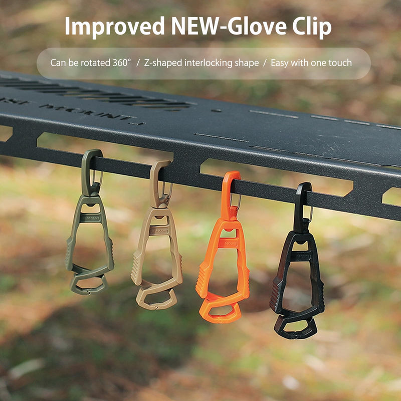 3pcs Glove Clips, Glove Holder, Glove Clips For Work, Work Gloves, For Duty Belt, For Construction Black