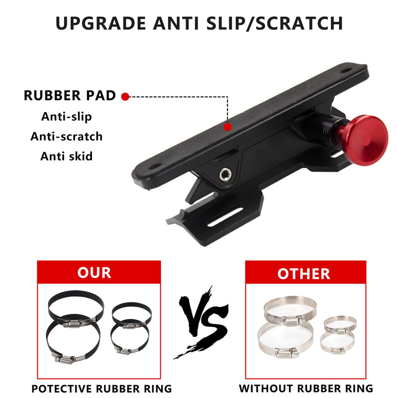Quick Release Fire Extinguisher Mount - Aluminum Adjustable UTV Roll Bar Fire Extinguisher Holder Mounting Bracket for Jeep Wrangler TJ JK JL JKU Polaris RZR Ranger Cam-Am X3 Universal