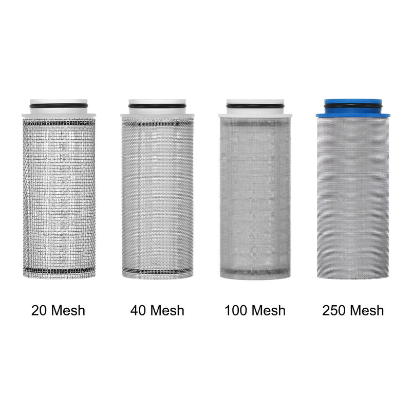 3-Pack Water Pump Strainer with 100 Mesh Stainless Steel Filter Screen, 3/4" Inch Female NPT in-line Strainer for Garden Hose Outdoor RV Water Tank Pressure Washer [Black] Black