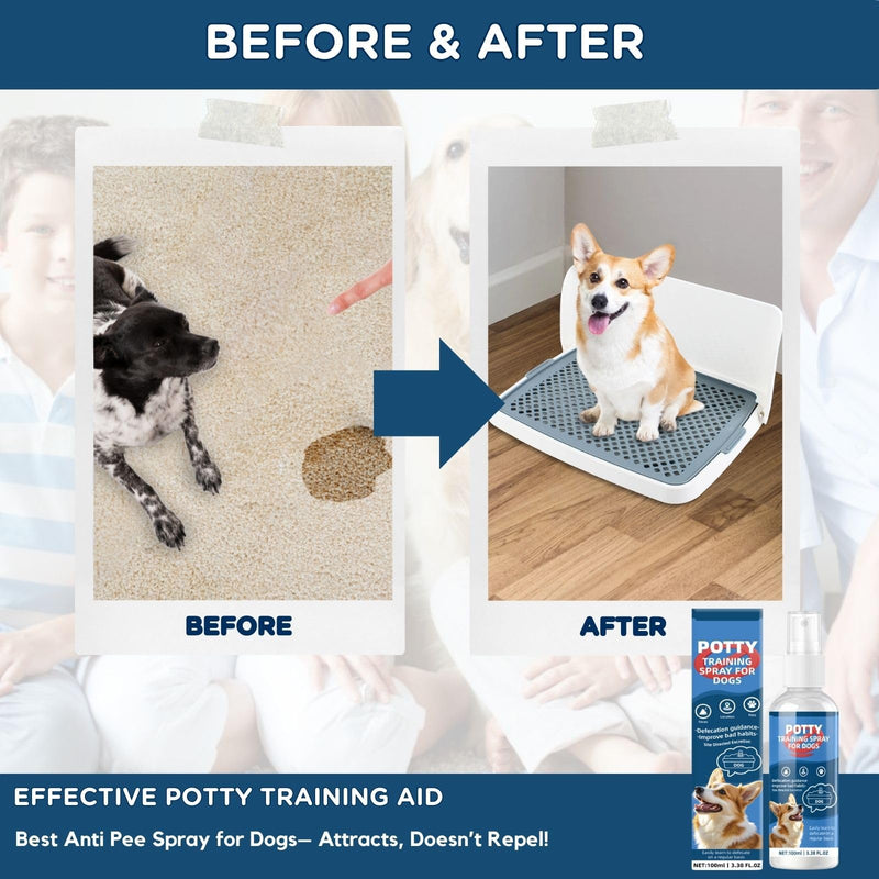 Potty Training Spray for Dogs,Pee Spray for Dogs Training,Puppy Potty Training Spray,Dog Pee Training Spray for Designated Potty Area for Indoor & Outdoor,100ML