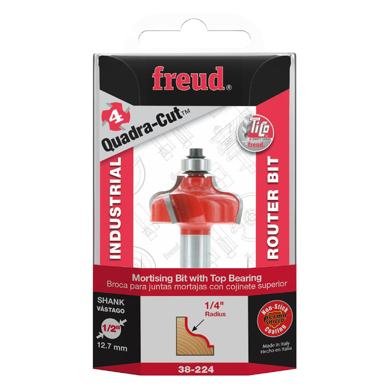 Freud 38-224: 1-1/2" (Dia.) Ogee Fillet Bit with 1/2" Shank