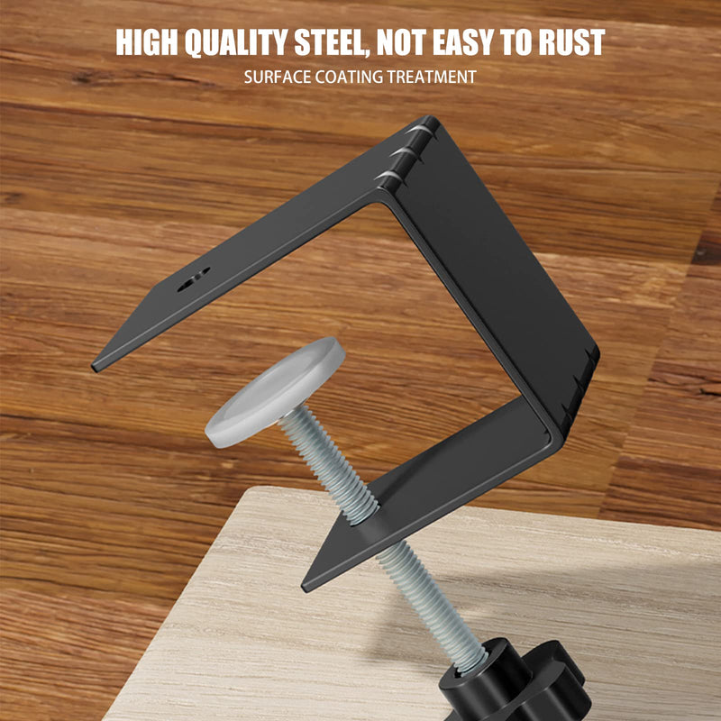 C-Clamps Heavy Duty, Universal C Clamp Cabinet Installation Clamps Cabinetry Cabinet Face Frame Clamps Woodworking Drill Hole Guide for Installing Frame of Cabinets (2 Packs) 2 Packs