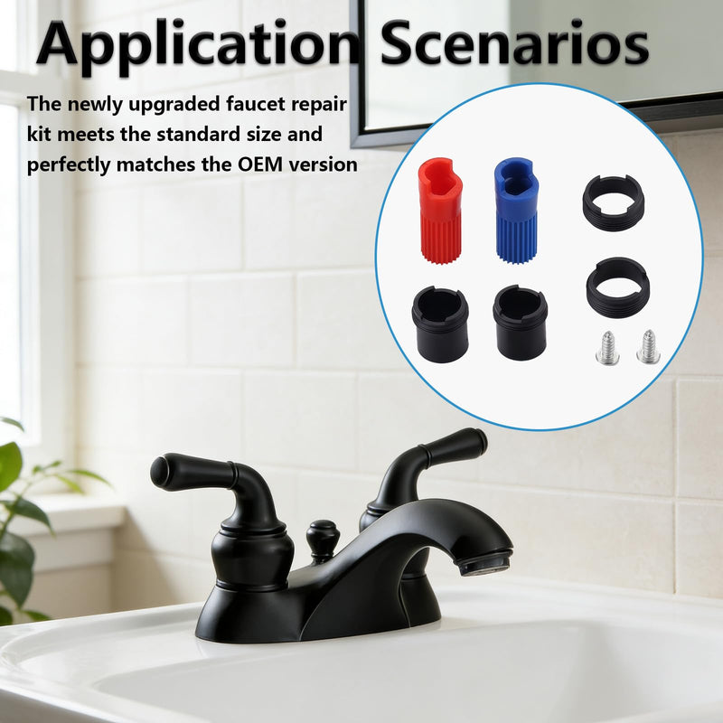 New Upgraded 97479 Faucet Repair Kit Replacement for Moen Monticello Widespread Bathroom Sink Faucet Stem Extension Kit