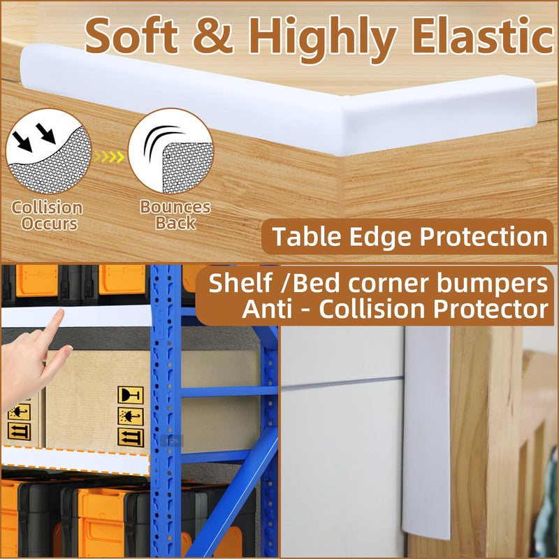 High Density Self- Adhesive EVA Single Sided Foam Tape,Weatherstrip Door Seal,Weatherproof,Waterproof,Thick Foam Insulation Tape,2 Roll for Window Seal Strip,0.79in x 16.8FT,White Sponge Tape 2 Rolls,0.79in x 16.4FT White