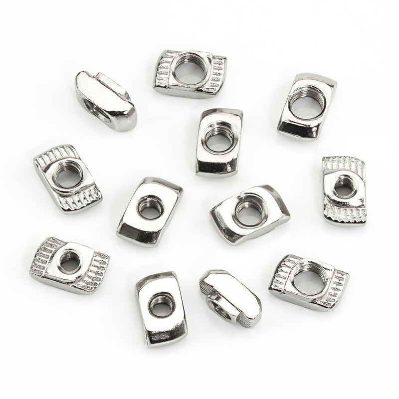AXK 96pcs T nut Set M3 M4 M5 M6 M8 T-Slot Nut Kit Hammer Head Sliding t-nut for 2020 3030 4040 Aluminum Profile Fasteners