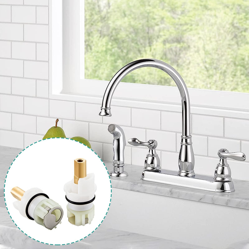 RP25513 Faucet Stem replacement for Delta two handle faucet repair kit with RP24096 Cartridge RP4993 Seat and Spring RP24097 Turn stop1/4, 4pack 4