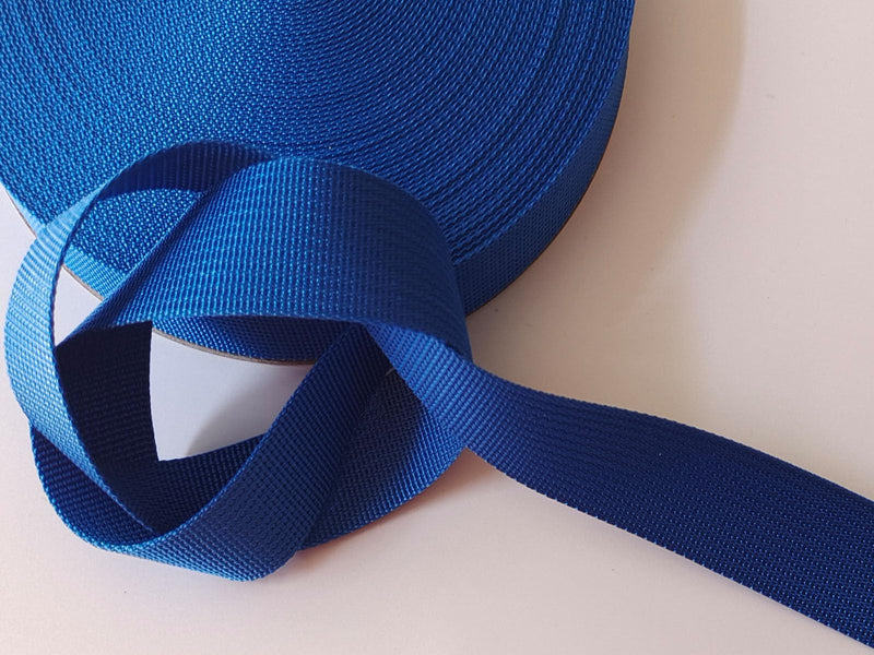 1 Inch Nylon Webbing 6 Yards 20 Yards 22 Yards 24 Yards Durable Flat Nylon Strap for Backpack Cargo Strap Pet Leash or Collar Craft Blue 6.0 Yards