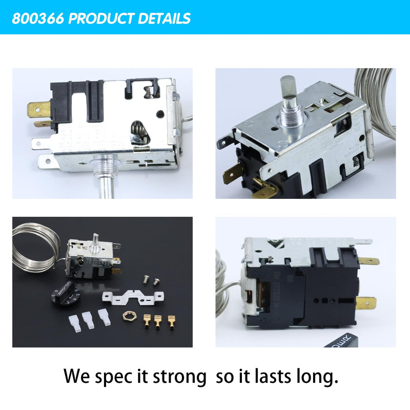 800366 077B6806 077B7172 988282 Refrigeration Temperature Control Kit | For True commercial refrigeration equipment; replacement temperature control thermostat.