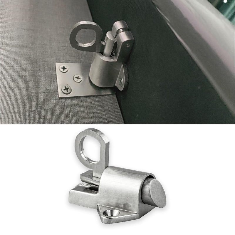 2Pcs Latch Lock, Automatic Window Gate Lock with Mounting Screws, Self Closing Spring Bounce Door Bolt for Window Toilet - NewNest Australia