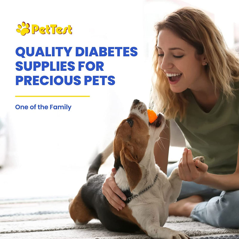 PetTest U-40 Pet Insulin Syringes With Needles - Comfortable Thin 31 Gauge Needles - For Cats & Dogs - Pets Diabetic Supplies - 100 Pack - Thinnest 31G, 5/16 inch long needle, 1/2cc (0.5cc) Volume 31 Gauge, 0.5 cc