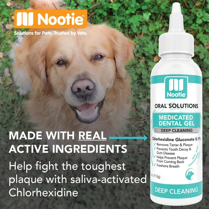 Nootie Dental Gel and 60 Count Dental Wipe Bundle - PawsPlanet Australia