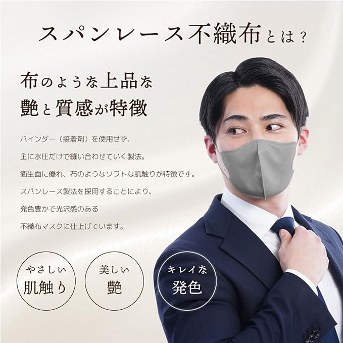 iSDG SPUN MASK 3D Spunlace Non-Woven Color Mask, Individual Packaging, White, 30 Sheets - NewNest Australia