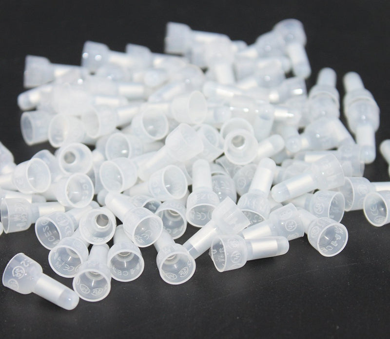 Rextin 1000pcs CE2 Closed End Wire Crimp Connectors Protective Wire Crimp Cap Wire connectors Terminals CE2 (CE2)