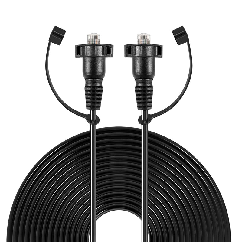 30 Foot Marine Network Cable for Garmin GPSMAP, Fish Finder, Radar, GMR, GMS 10 - RJ45 Male to Male Ethernet Cable for Garmin Navigation,ECHOMAP UHD/Ultra,GCV,GSD, 30FT Trolling Motor Extension Cable
