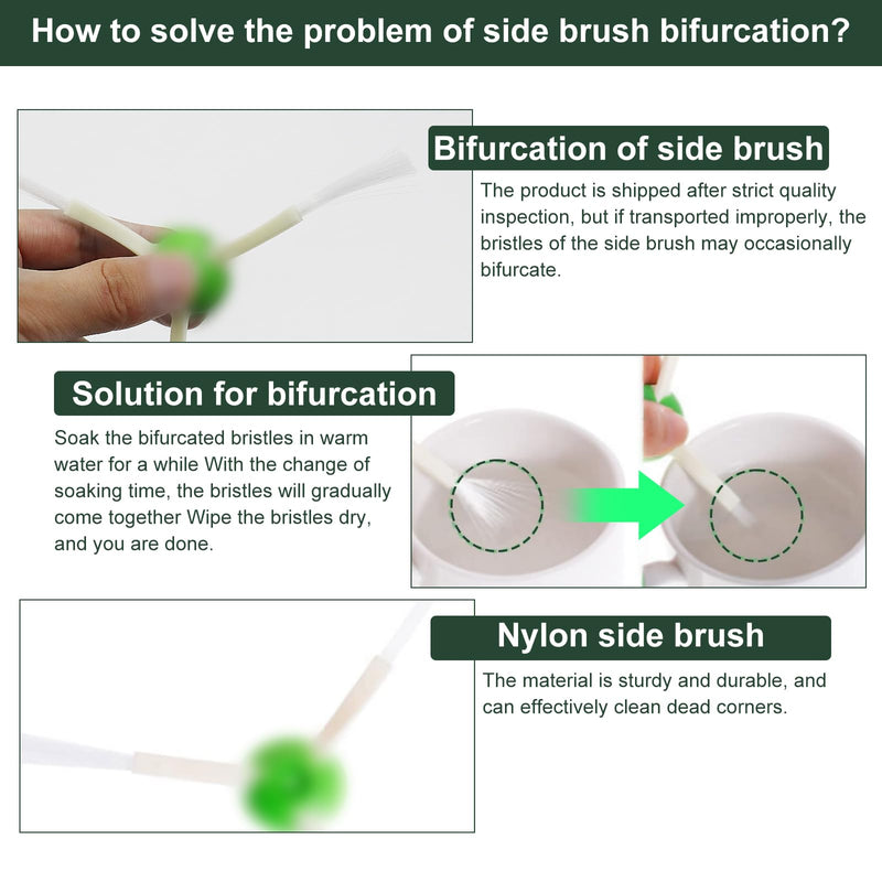 26 Pack Compatible with E/i/j Series Replacement Parts, E5 E6 E7 i2 i3 i3+i4 i4+ i6 i6+ i7 i7+ i8 i8+/Plus, 2 sets of multi-surface rubber roller brush 8 filters 8 side brushes 8 bags Green26