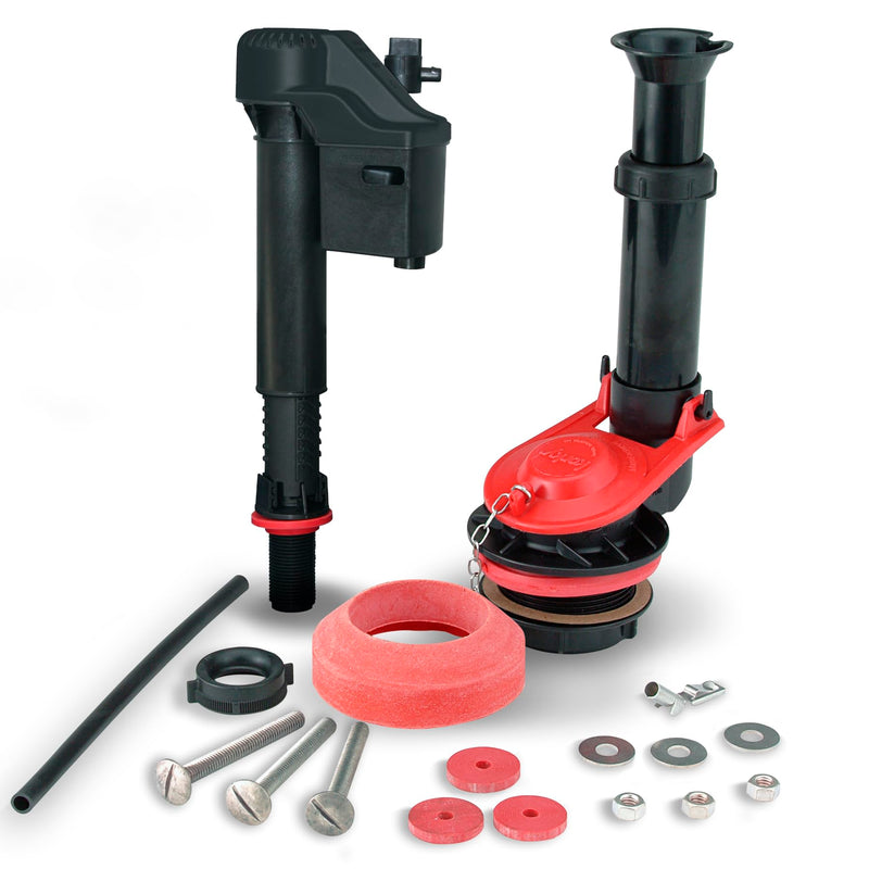 Korky 4010XP 2X Long-Life Standard 2-inch Complete Toilet Repair Kit, Black