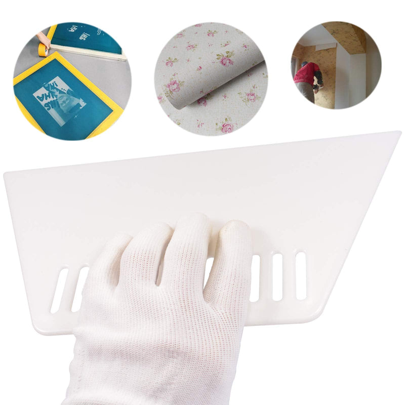 10 Inch Screen Printing Squeegee Bigger and Thicker Wallcovering Smoothing Scraper for Silk Screen Printing, Inkjet Transparency Film, Wallpaper, Paint, Spreading, Pack of 3