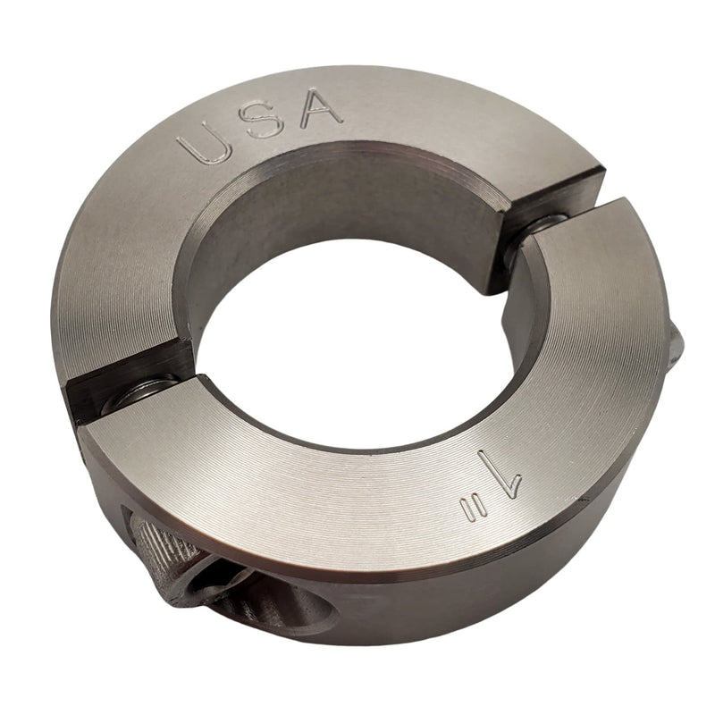 1.00" Bore Diameter - Clamping Two Piece Shaft Collar - 303 Stainless Steel (1 Pack) 1.00" Bore