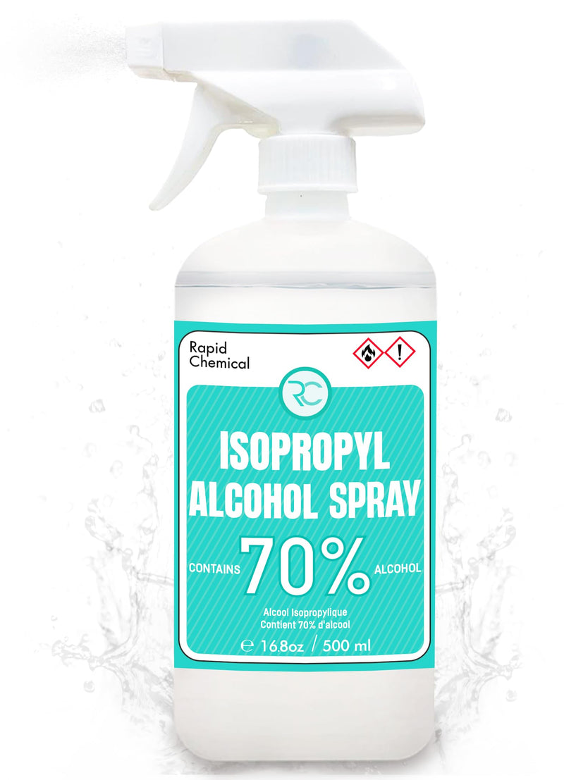 70% Isopropyl Alcohol Spray - USP Grade - 17 Fl Oz - Rubbing Alcohol Spray - Rubbing Alcohol Spray Bottle 70%