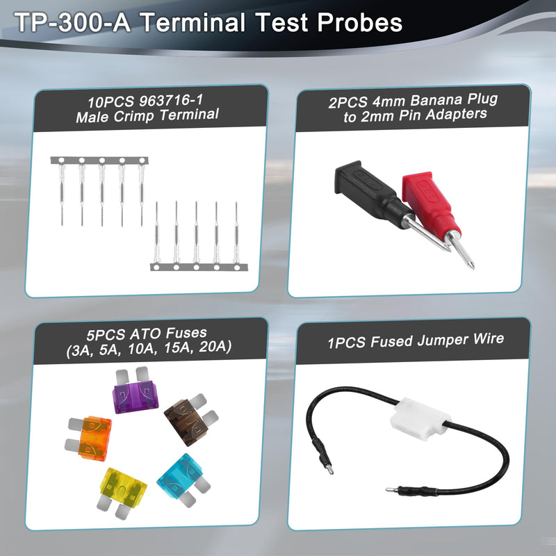 J-35616 TP-300-A Terminal Test Probe Lead Kit Compatible with GM Vehicles Alternative to EL-35616-300-A, 35616 (34PCS)