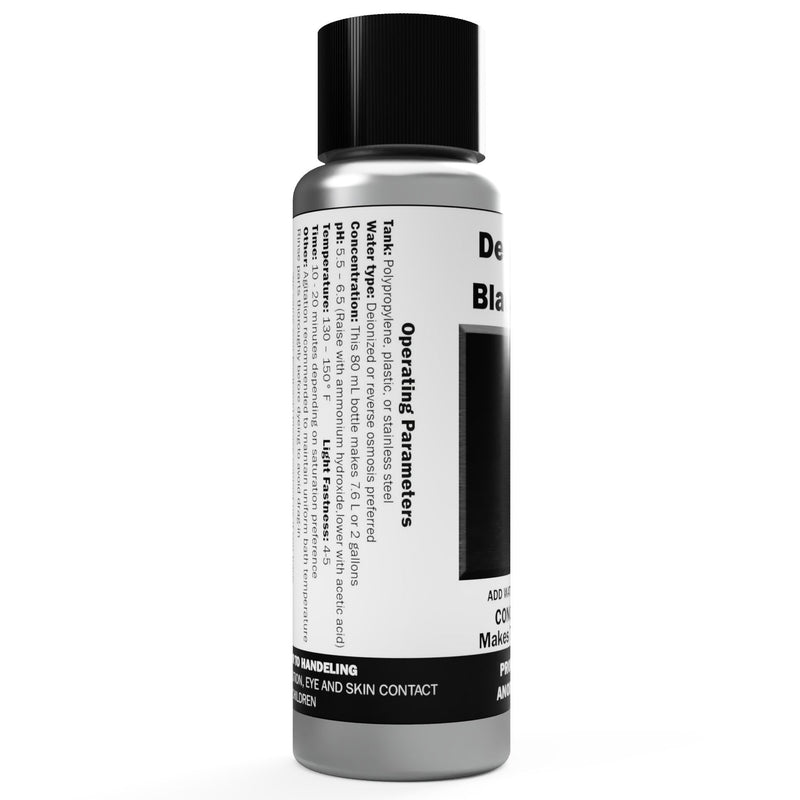 Professional Aluminum Anodizing Pigment Dyes | Black E-CRO | Light to Rich Black | Powder Concentrate Makes 7.6 Liters or 2 Gallons