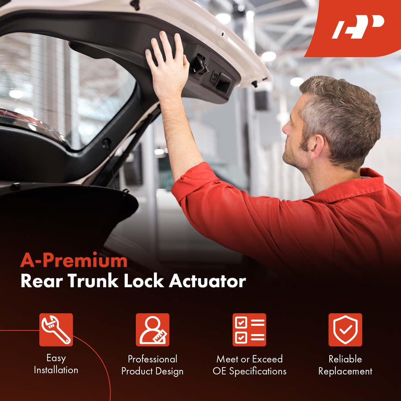 A-Premium Trunk Latch Tailgate Lock Actuator Compatible with Hyundai Santa Fe 2013-2018, Fe Sport 2015-2018, Fe XL 2013-2019 & Kia Sedona 2016-2021, Sorento 2014-2015, Replace# 812303Z000, 81230-3Z000 Rear Trunk