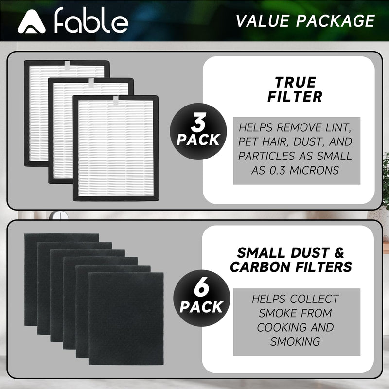 A Fable 9000 Replacement Filters Fit For Veva Pro 9000 Air Purifiers