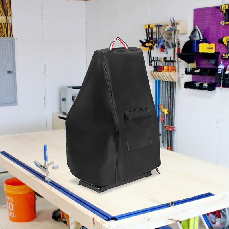 9-Inch Benchtop Bandsaw Cover, Heavy Duty Dustproof Metal Cutting Band Saw Cover with Plush Lining,Black (20"D x16 "W x 28"H) 20"D x16 "W x 28"H
