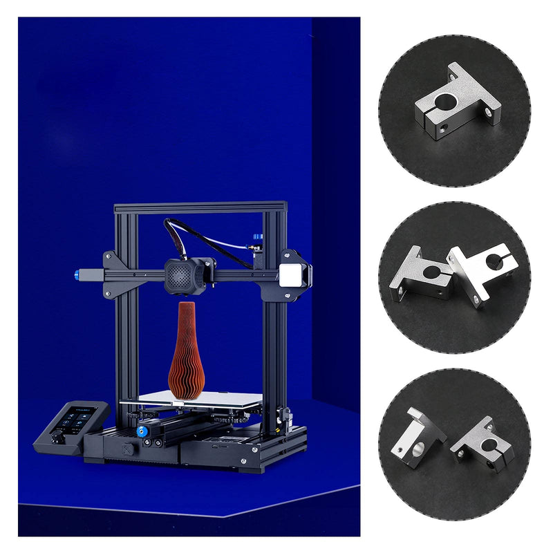 SING F LTD 4pcs SK20 Linear Shaft Support Bracket Mount 20mm CNC Linear Motion Ball Slide Units Rail Support Guide Shaft Bearing for 3D Printer Multi-axis Machine