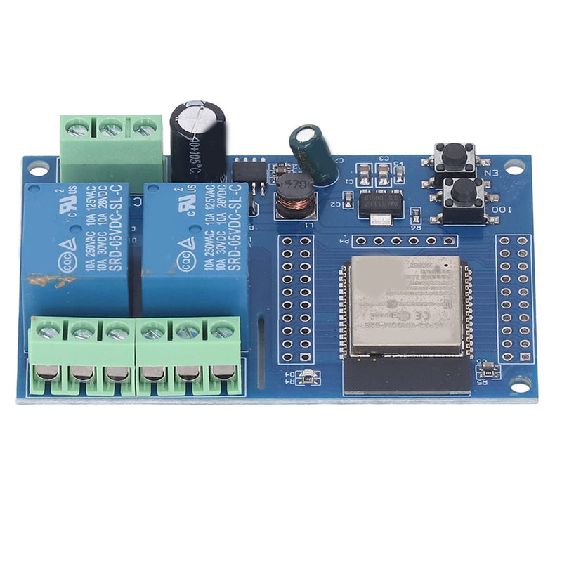 ESP Relay, 2 Channel 5V Relay Module, 4M Byte Flash Large Capacity Programmable Relay Board for Secondary Development Learning
