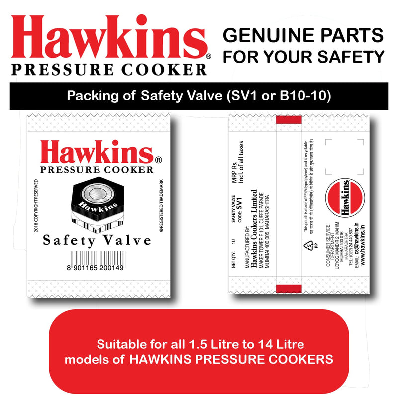 Hawkins Pressure Cooker Safety Valve