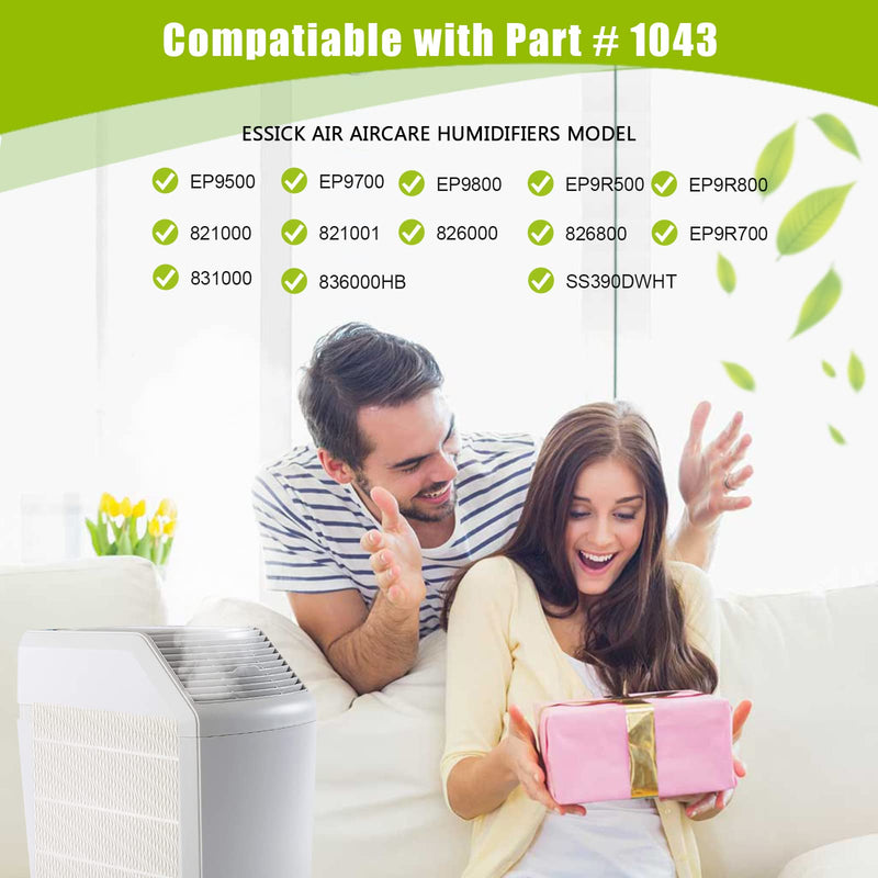 1043 Super Wick Humidifier Filter Replacement for Essick Air AirCare Bemis Essick Compatible with EP9500 EP9700 EP9800 EP9R500 821000 826000 826600 826800 826900 831000 EP9R Humidifiers 1043-1