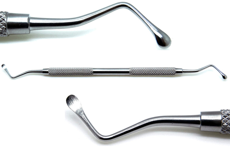Dental Lucas Surgical Bone Curette 88 Double Ended Spoons 4mm Stainless Steel Instruments