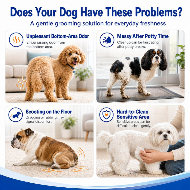 Professional Dog Anal Gland Spray - Advanced Silver Ion Formula for Scooting Relief & Odor Control - Soothes Itchy Glands & Irritation with Aloe - Safe & Effective Pet Butt Care
