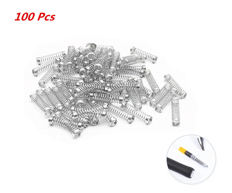 0.016 '' Wire0.18 Out Diameter0.7 Lenngth Galvanized Ball Point Pen Spring Small Compression Spring 100 Pcs