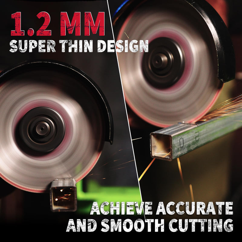 4 1/2 Cut Off Wheel Angle Grinder Cutting Disc, Diamond Cutting Wheel for Metal with 5000+ Cuts on Rebar, Steel, Iron and INOX, 4.5 Inch Cut Off Wheel Metal Cutting Blade with 7/8" Arbor 4.5"x7/8in. 3.0