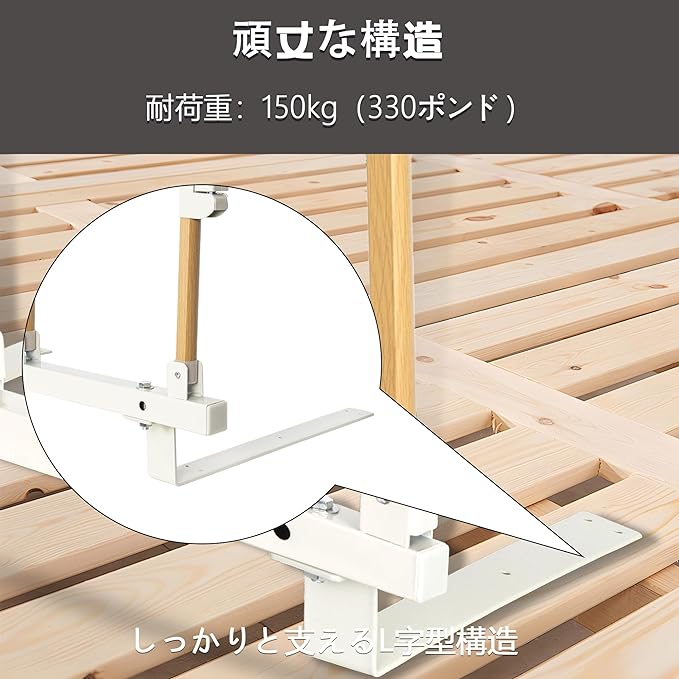 BQKOZFIN Bed Guard, Foldable, Side Rail for Nursing Care, Bed Fence, Fall Prevention, Width 37.8 inches (96 cm) - NewNest Australia
