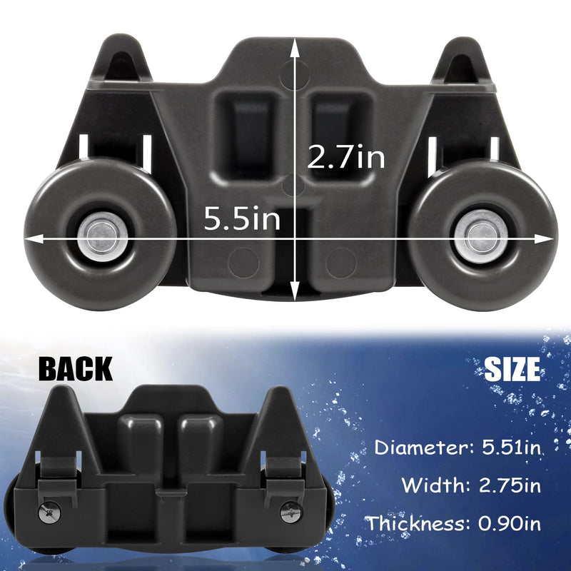 Dishwasher Wheels Lower Rack Upgraded Compatible for Whirlpool/Kenmore/Maytag/Kitchenaid. Replace Dishwasher Rack Wheels Parts of W10195416,W10579095A,PS11722152,W10195420,W10311123B,AP5983730(4PACK) Small