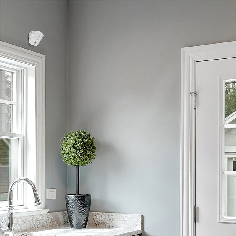 Swann Wireless Motion Alert Sensor Unit 2 Pack Easy Installation Both Indoors & Outdoors with Weatherproof Design, No Hub Required. Detect Movement Up to 50ft Away Within 110 Degree Range,White