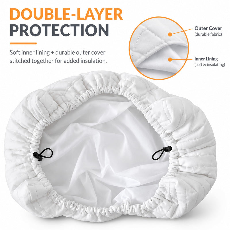 Indoor Air Conditioner Covers for Inside 25"W x 18"H x 3.5"D, Cream 25 x 18 x 3.5