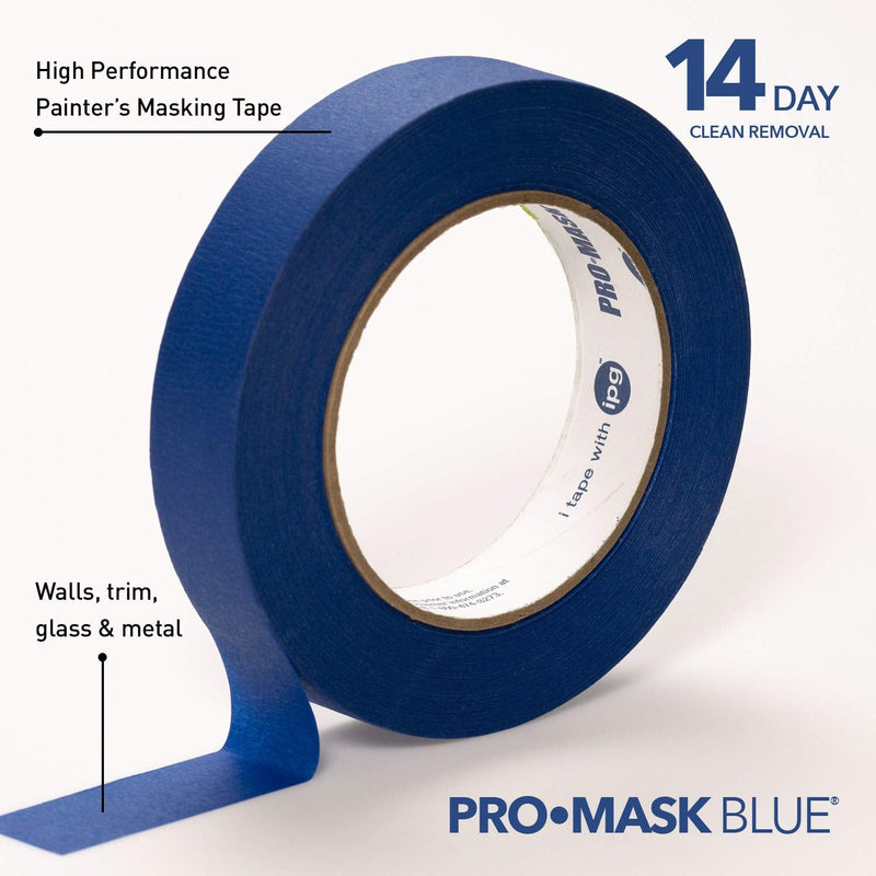 IPG PMD24 Blue ProMask, 14-Day Painter's Tape, 0.94" x 60 yd Single Roll